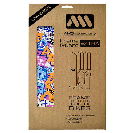 ALL MOUNTAIN STYLE EXTRA Born to Be Rider Klebeschutz für Rahmen Blau