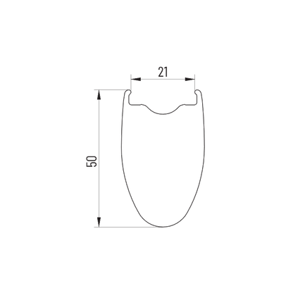 Laufradsatz MICHE KLEOS 50 DISC Tubeless Ready (Center Lock)