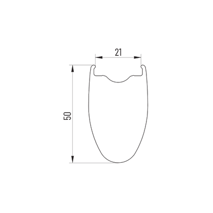 Laufradsatz MICHE KLEOS RD 50 Tubeless Ready (Center Lock)