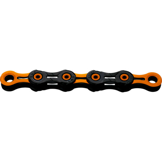 12V KMC DLC12 Kette Schwarz/Orange Gewachst