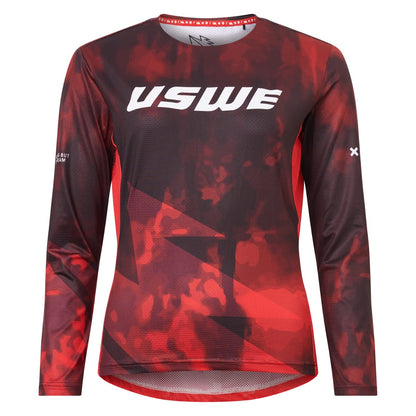 Trikot USWE LUFTIG MTB Langarm Damen Rot