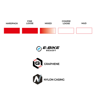 VITTORIA Martello 29x2.4 Trail Graphene 2.0 Tubeless Ready Reifen Weich Schwarz/Beige