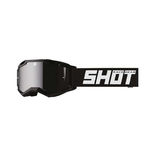 SHOT Assault 2.0 Solid Schutzbrille Iridium Schwarz glänzend