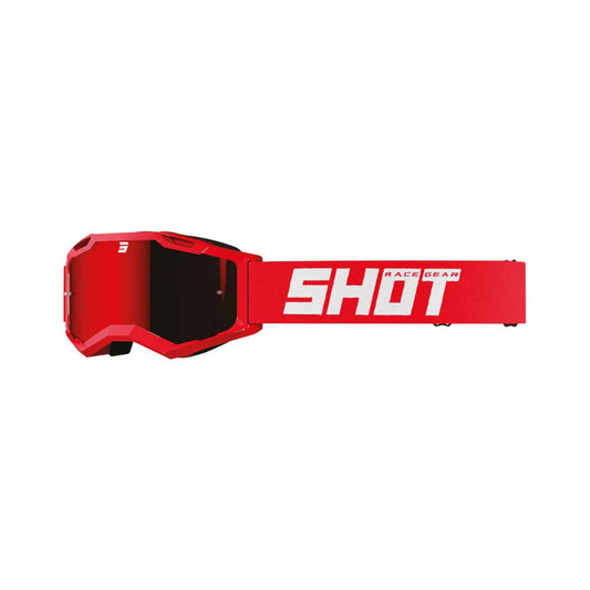 SHOT Assault 2.0 Solid Schutzbrille Irridium Rot glänzend