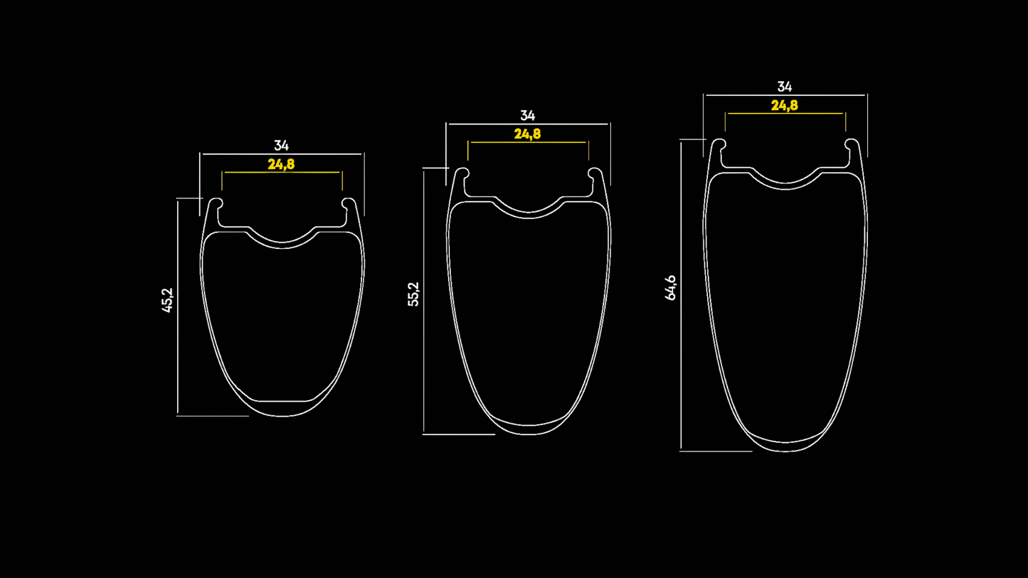 Laufradsatz MAVIC COMETE 55-65 Tubeless Ready (Center Lock)