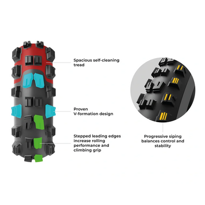 Reifen VITTORIA MAZZA TRAIL 29x2.60 4C Graphene 2.0 Tubeless Ready Souple Schwarz