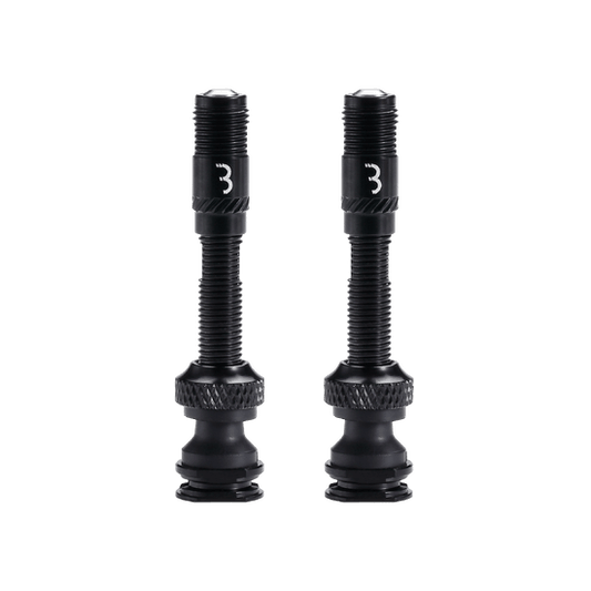 2er-Set BBB CORE CAP Ventile mit Nippeln Schwarz