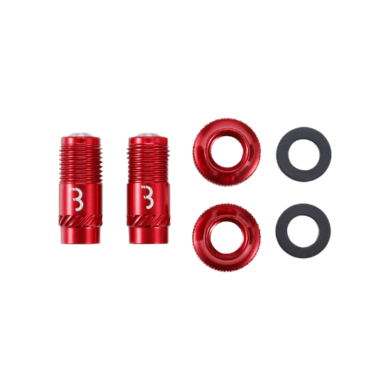 BBB CORE CAP Ventilkappen Rot (x2)