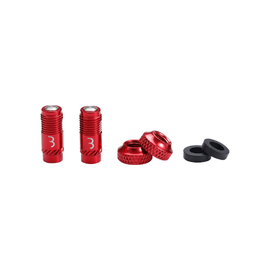 BBB CORE CAP Ventilkappen Rot (x2)