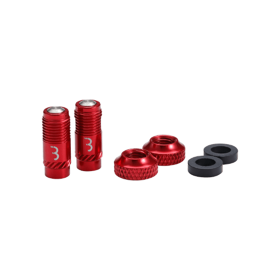 BBB CORE CAP Ventilkappen Rot (x2)