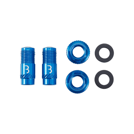 BBB CORE CAP Ventilkappen Blau (x2)