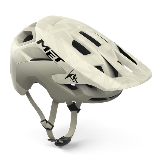 MET REVO MIPS KILIAN BRON MTB-Helm Ecru/Grau - Limitierte Auflage