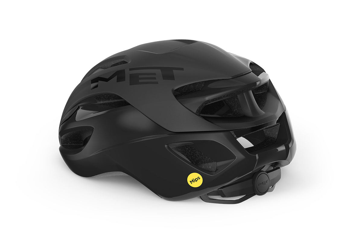 Helm Strasse MET RIVALE MIPS Schwarz Matt Glossy