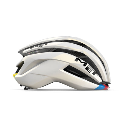 Rennhelm MET TRENTA 3K CARBON - Limitierte Auflage Tadej Pogacar World Champion Rainbow