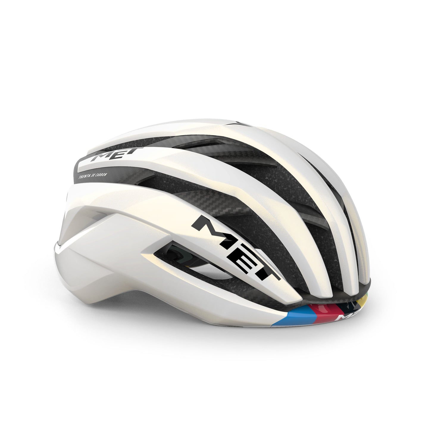 Helm MET TRENTA 3K CARBON LIMITED WORD CHAMPION 2026 Weiß