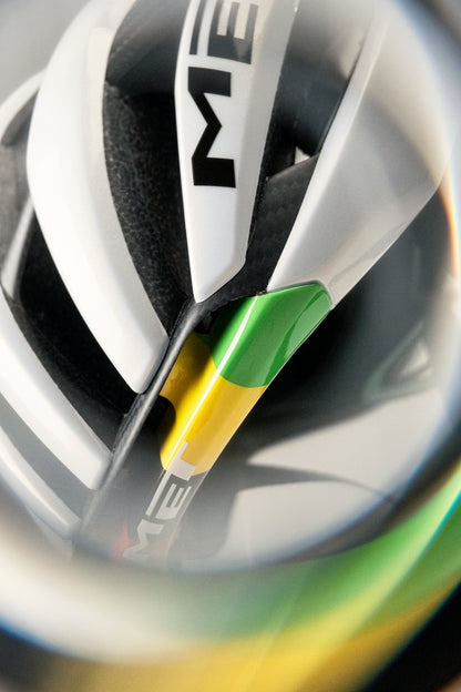 Rennhelm MET TRENTA 3K CARBON - Limitierte Auflage Tadej Pogacar World Champion Rainbow