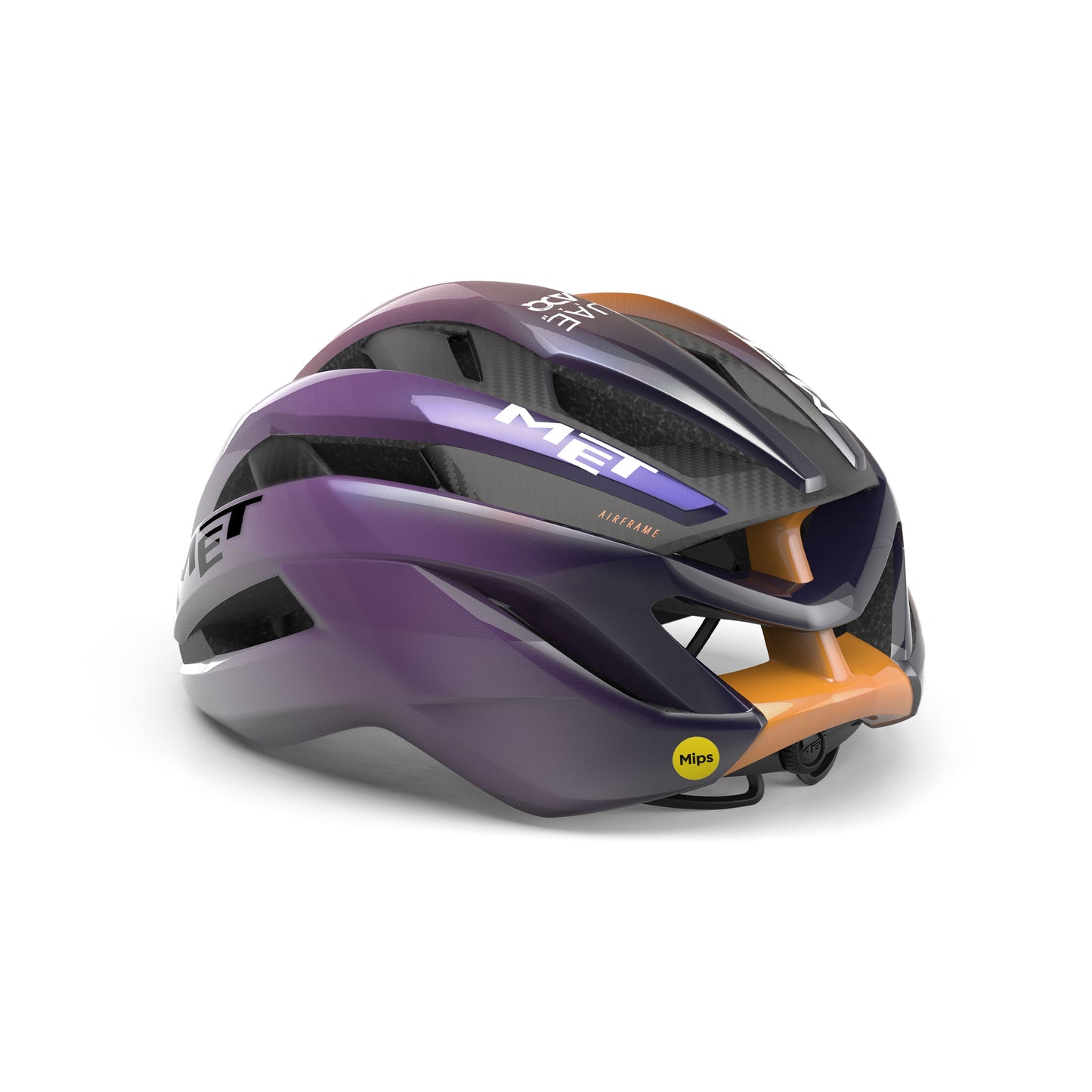 Helm MET TRENTA 3K CARBON UAE TEAM ADQ 2026 Violett/Orange