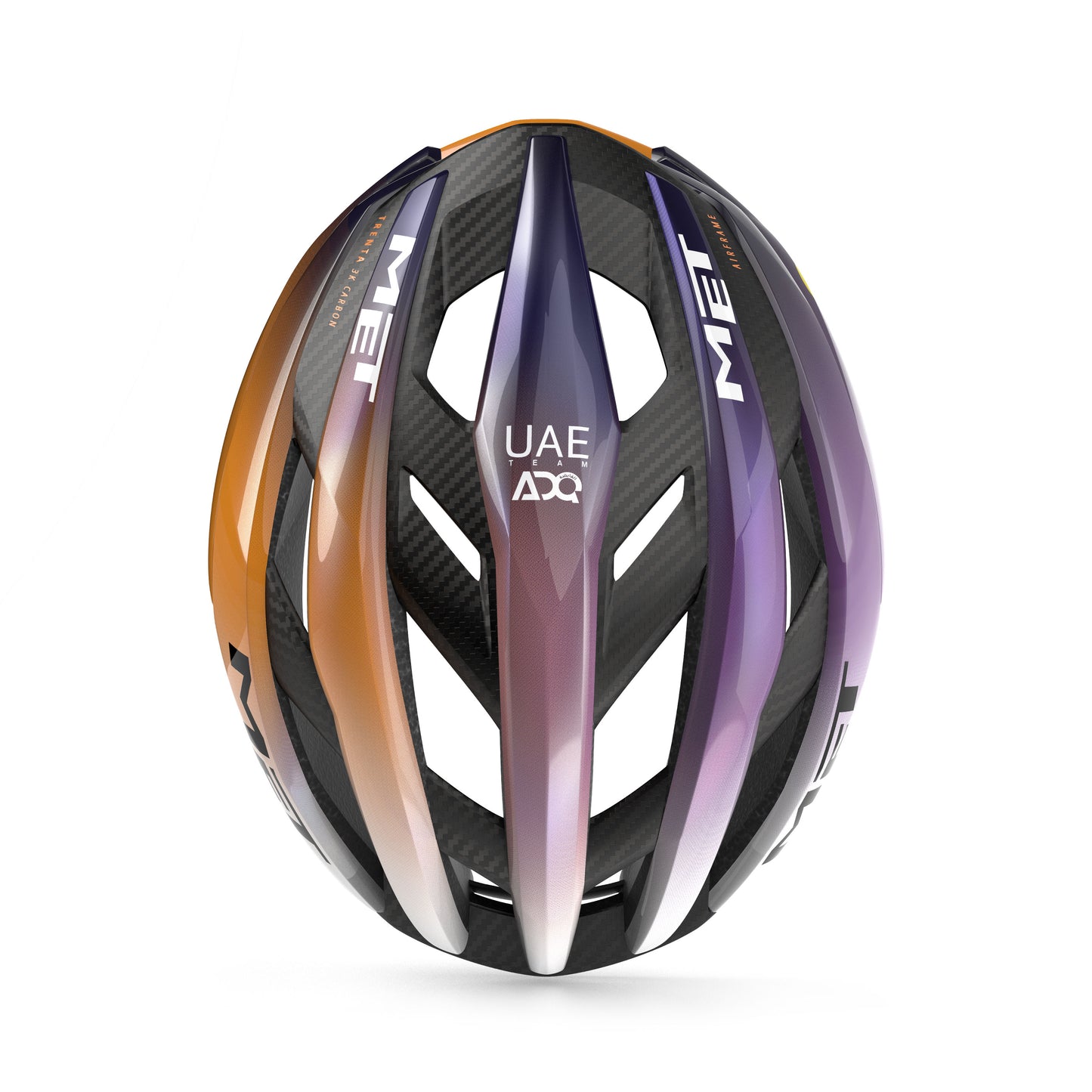 Helm MET TRENTA 3K CARBON UAE TEAM ADQ 2026 Violett/Orange