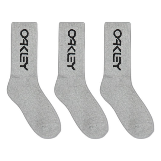 Socken OAKLEY B1B SOCKS 2.0 Grau (3er-Pack)