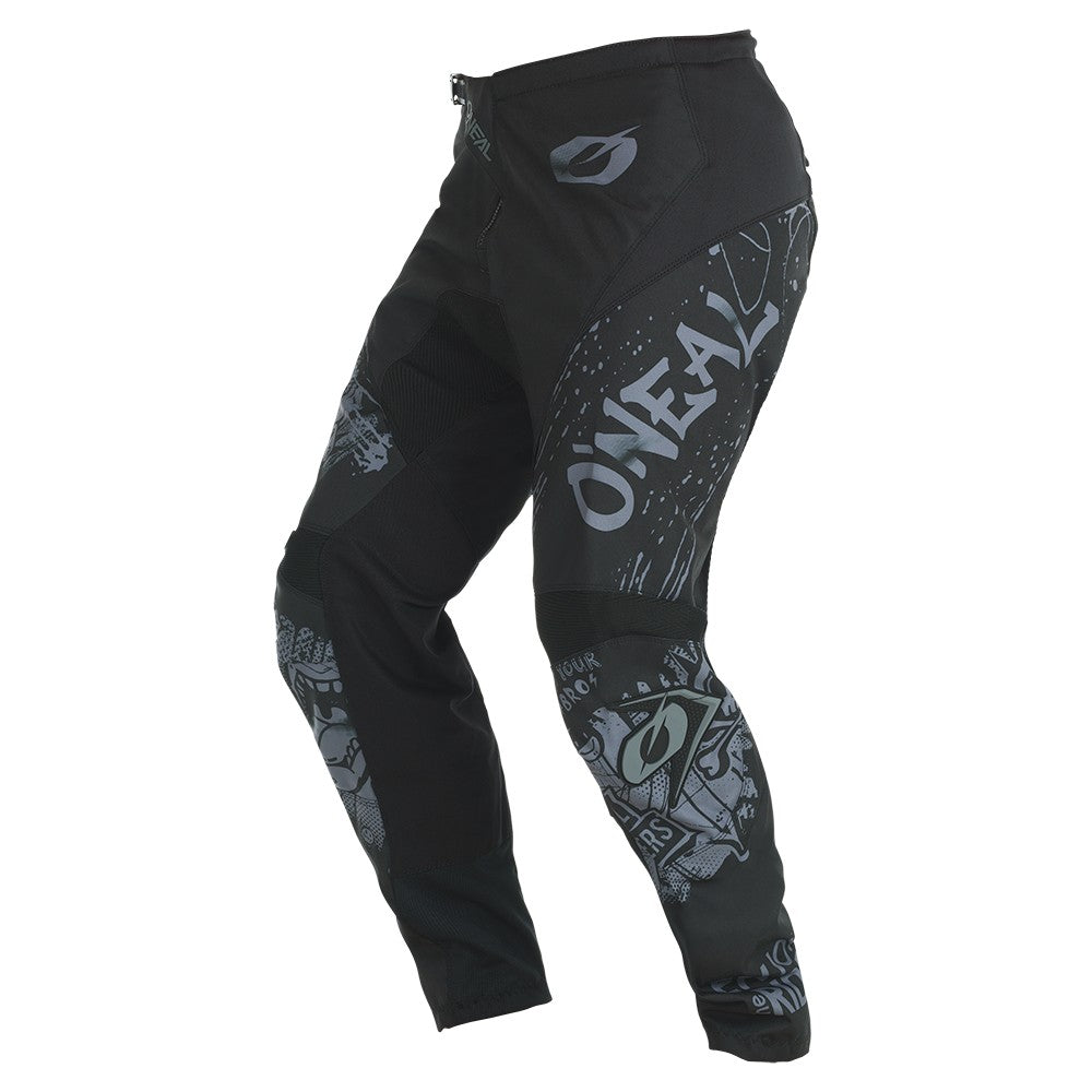 O'NEAL ELEMENT RANCID Hose Schwarz/Grau – Vorderansicht