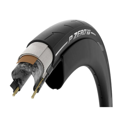 Reifen PIRELLI P ZERO RACE TLR 700c Tubeless Ready Gelb