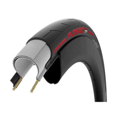 Reifen PIRELLI P ZERO Race TT 700c TubeType Rot