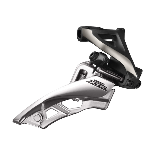SHIMANO XTR Umwerfer FD-M9000-H, 3x11-fach, obere Schelle — Ansicht 1 auf weißem Hintergrund