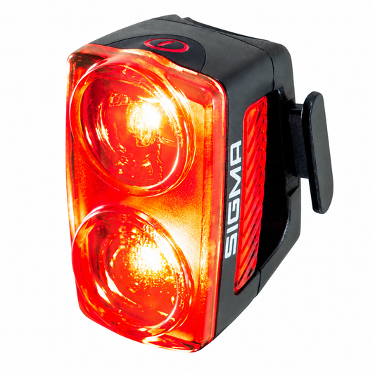 Rücklicht SIGMA Buster RL 150 mit Bremslicht — Produktansicht auf weißem Hintergrund