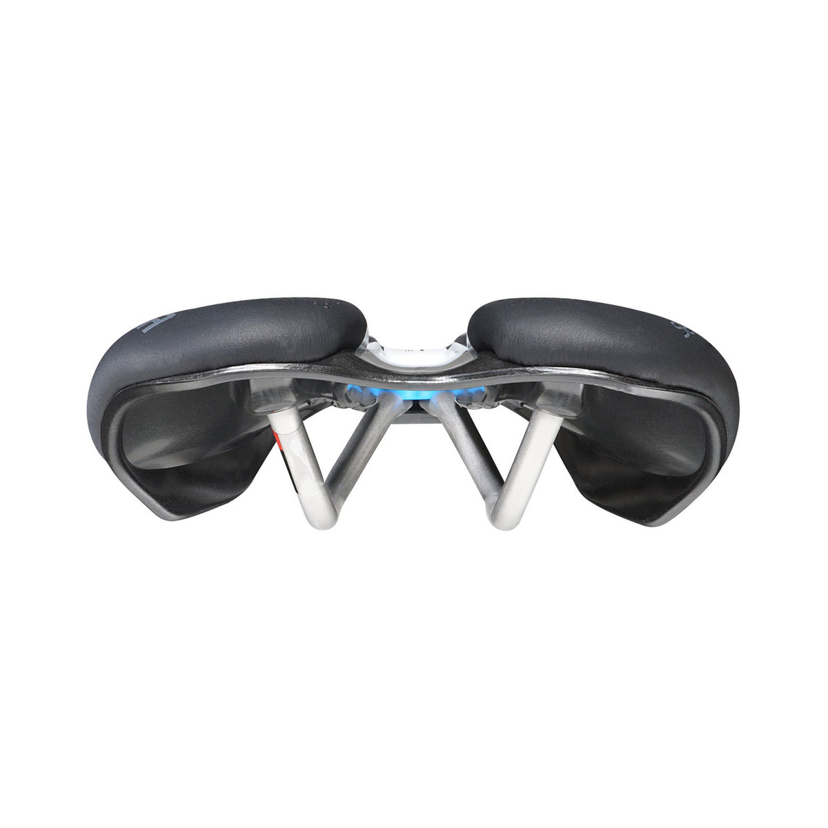 Sattel SELLE ITALIA SLR BOOST ENDURANCE SUPERFLOW L mit Ti316-Sattelstreben in Schwarz — Rückansicht