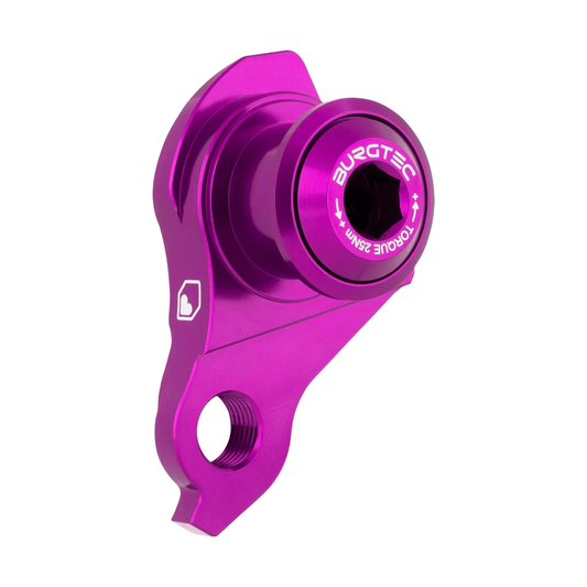 Schaltauge BURGTEC UDH Violett — Produktansicht auf weißem Hintergrund