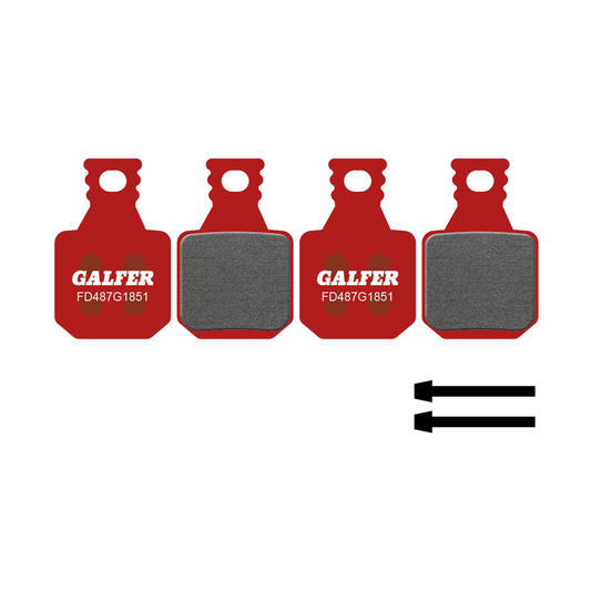 Halbmetallische Bremsbeläge GALFER ADVANCED Magura MT5 / MT7 (4 Kolben) — Hauptansicht
