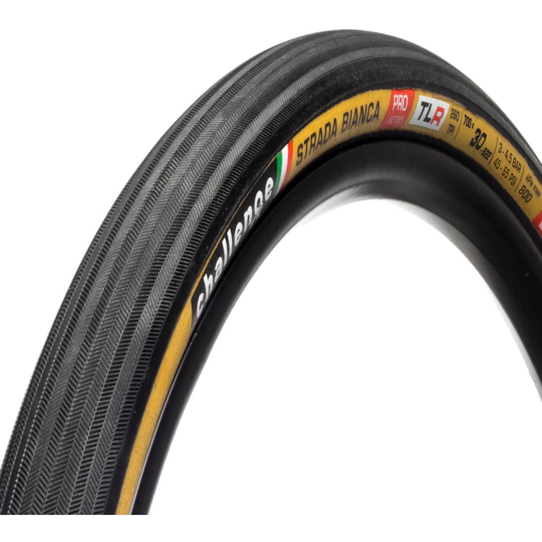 Reifen CHALLENGE STRADA BIANCA 700x30c Tubeless Ready Beige