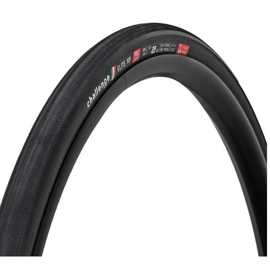 Reifen CHALLENGE OPEN ELITE XP 700x25c für Schlauch Schwarz