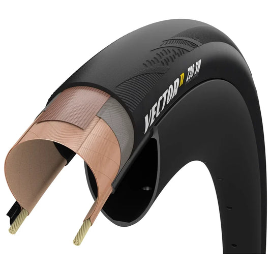 Reifen ZIPP GOODYEAR VECTOR R SW Tubeless Ready Schwarz