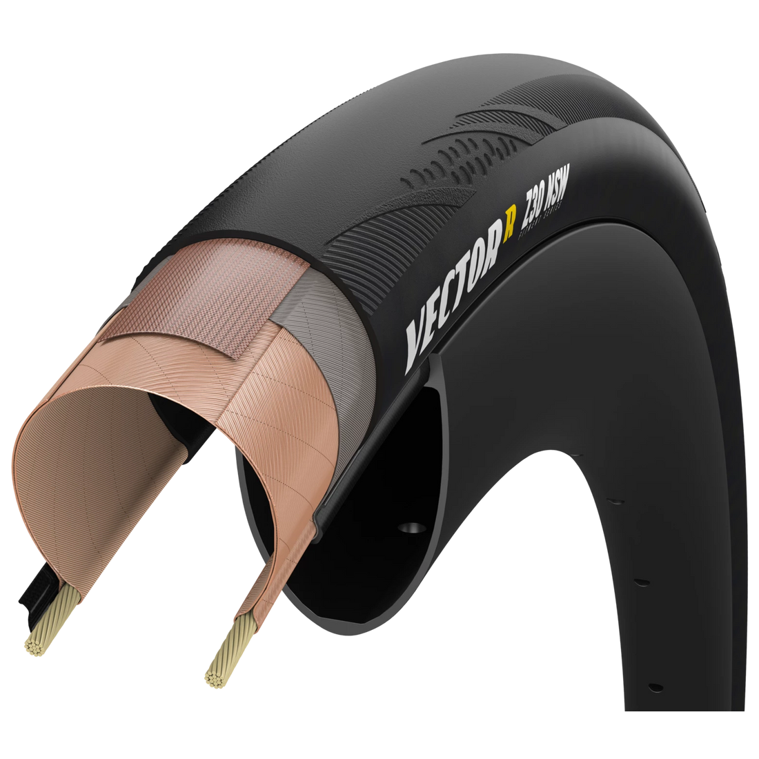 ZIPP GOODYEAR VECTOR R NSW Tubeless-Ready-Reifen, schwarz