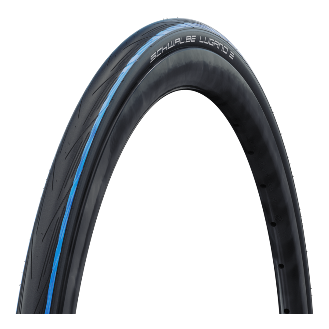 Reifen SCHWALBE LUGANO II 700c K-Guard für Schlauch Blau