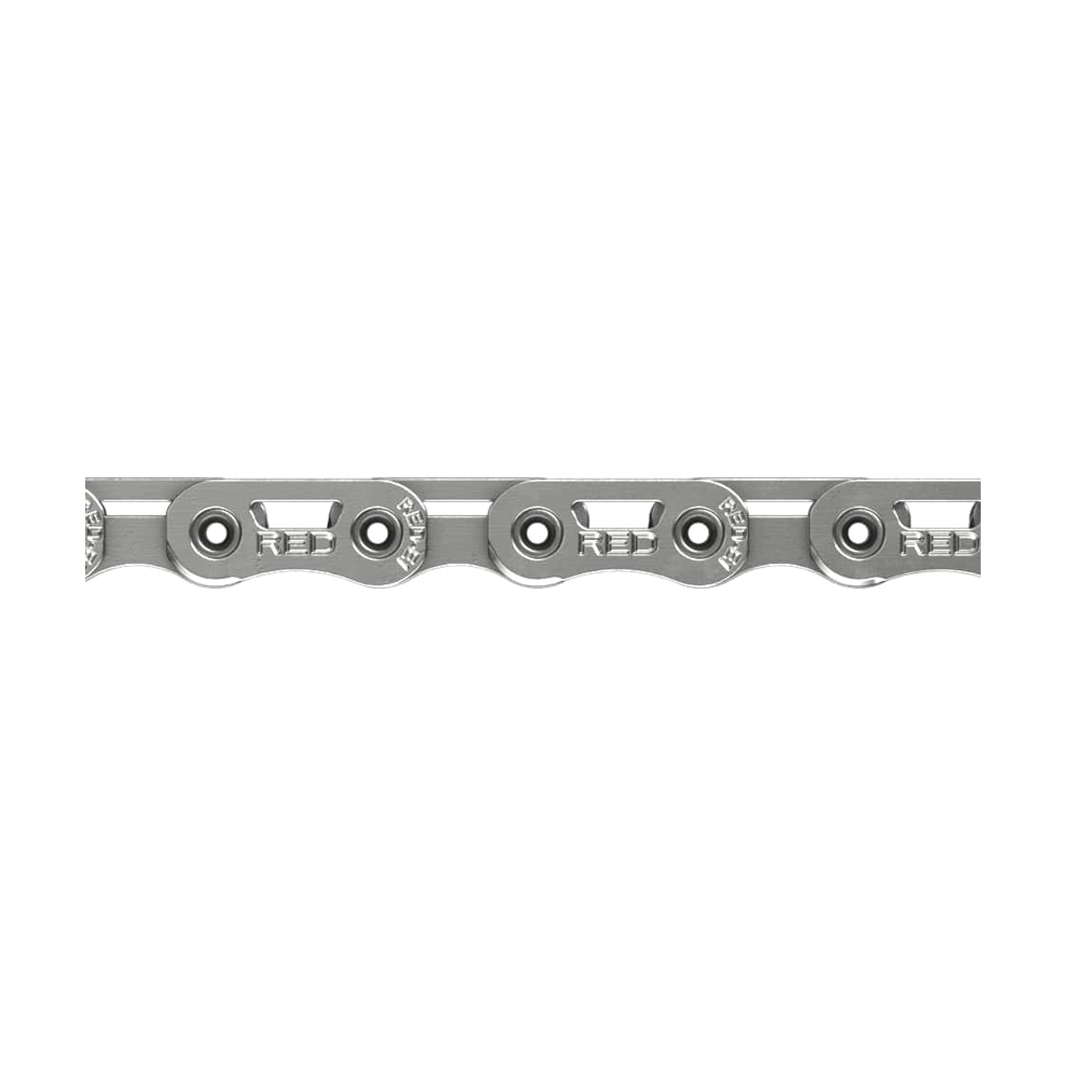 SRAM RED AXS E1 Flattop Kette für 12-/13-fach-Schaltungen in Silber — Produktfoto auf weißem Hintergrund