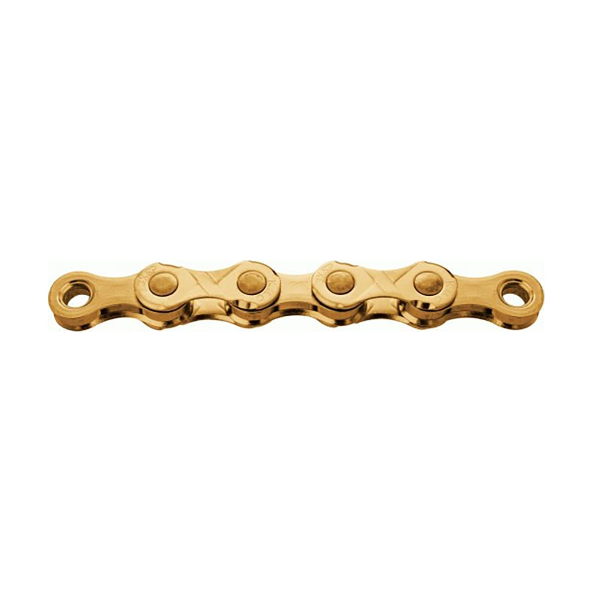 KMC E12 12-fach-E-Bike-Kette Ti-N Gold — Produktfoto auf weißem Hintergrund