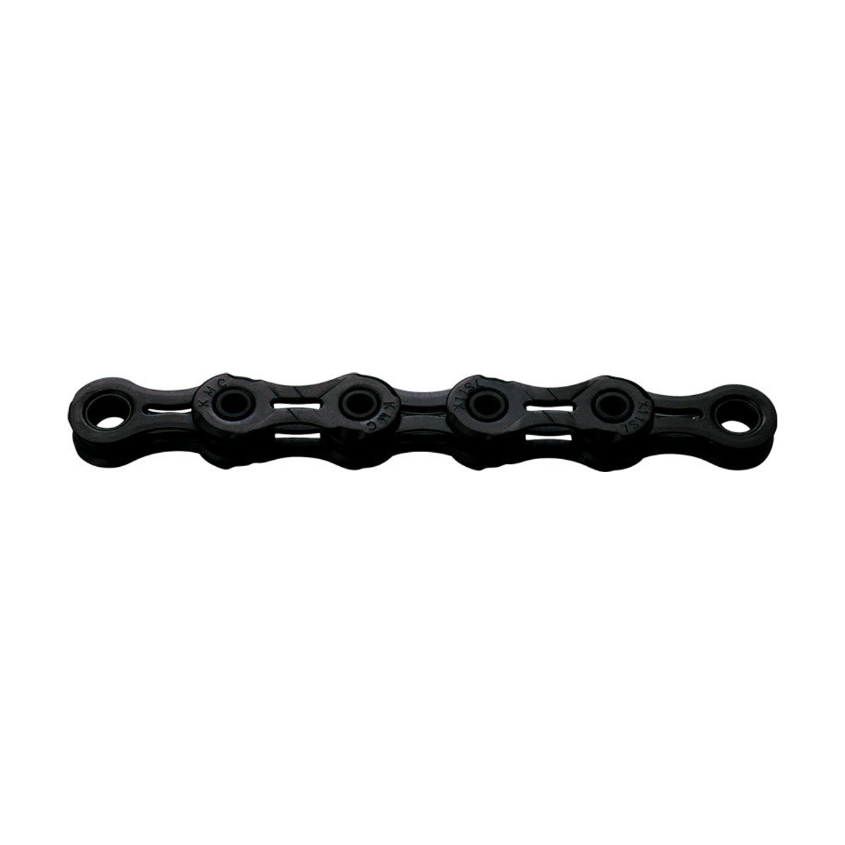 KMC 11-fach-Kette DLC11 Waxed Schwarz, gewachst — Produktfoto auf weißem Hintergrund
