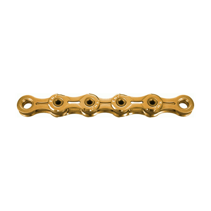 KMC 10-fach-Kette X10SL Ti-N Gold — Produktfoto auf weißem Hintergrund