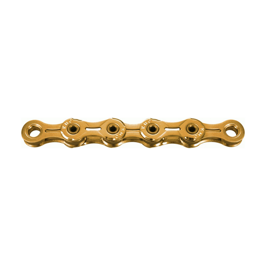 KMC 10-fach-Kette X10SL Ti-N Gold — Produktfoto auf weißem Hintergrund