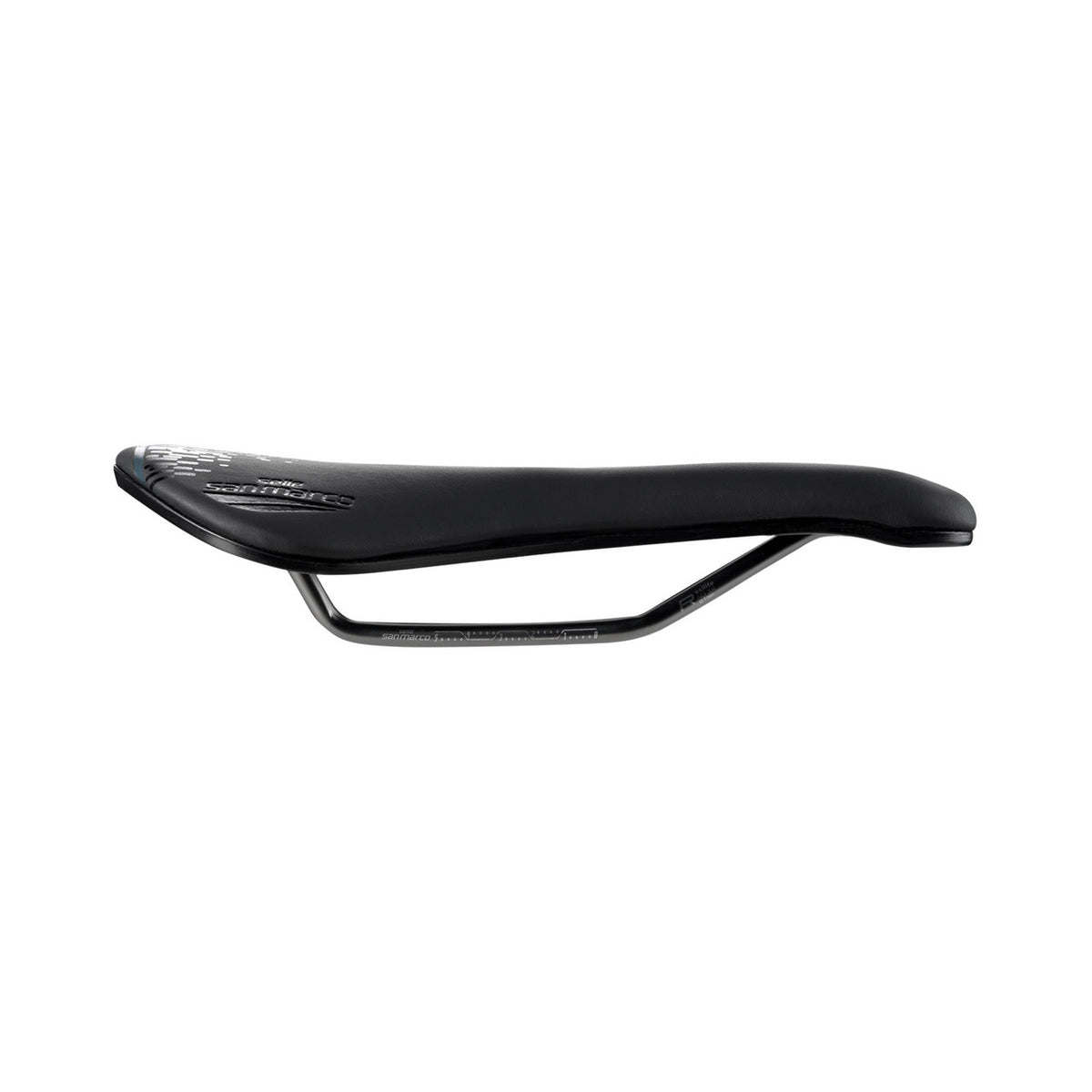 SAN MARCO ASPIDE SHORT OPEN-FIT RACING S3 Sattel, 139 mm breit, Xsilite-Streben aus Stahl, schwarz – weitere Ansicht