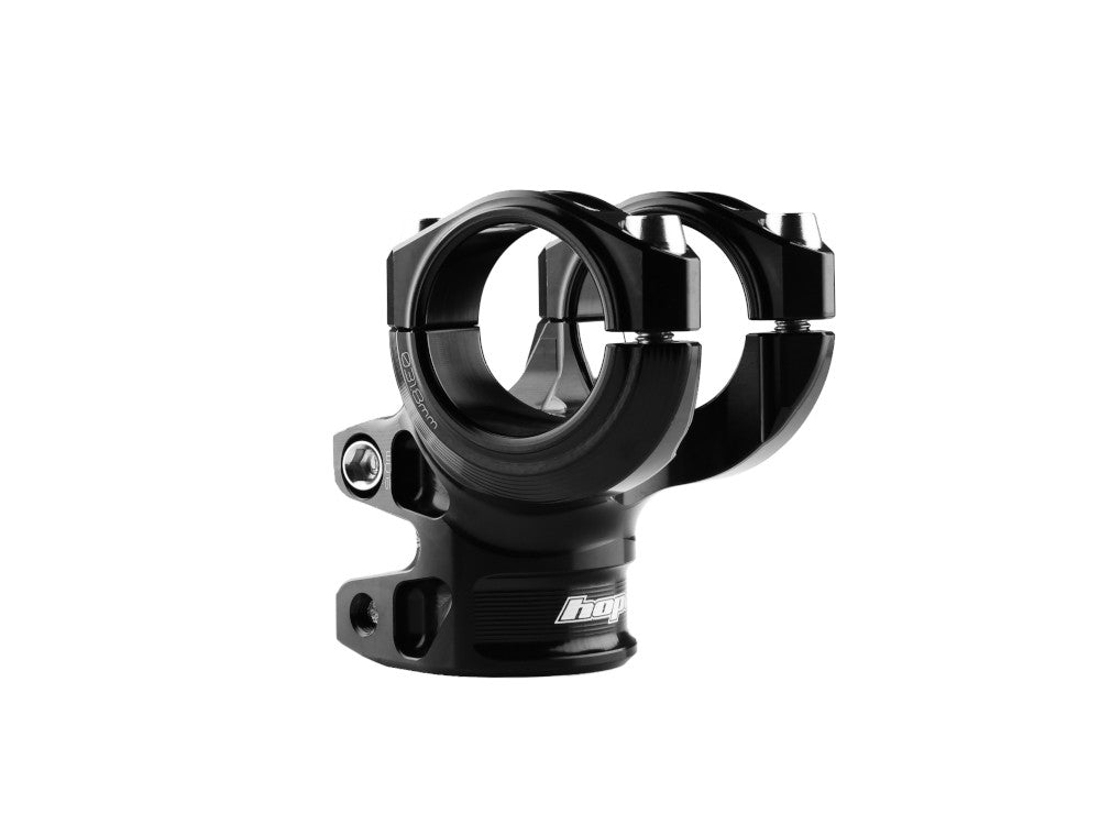 HOPE GRAVITY Vorbau 20 mm Schwarz — Dreiviertelansicht von hinten