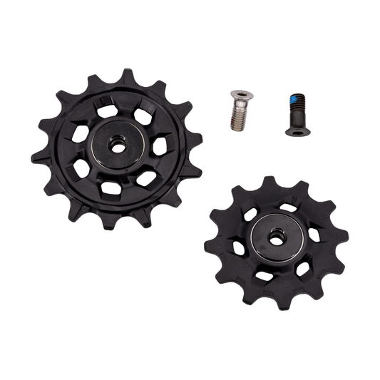 Schaltröllchenpaar für SRAM GX Eagle AXS Schaltwerk #11.7518.103.000 — Teil vor weißem Hintergrund