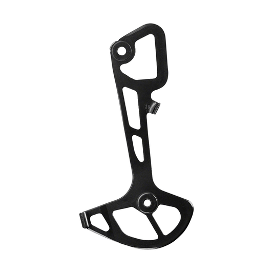 Langes inneres Schaltkäfigblech für SHIMANO XTR M9120 SGS 12-fach-Schaltwerk — Teil vor weißem Hintergrund