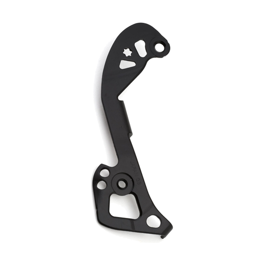 Kurzes inneres Schaltkäfigblech für SHIMANO XTR M9000 GS Schaltwerk — Teil vor weißem Hintergrund