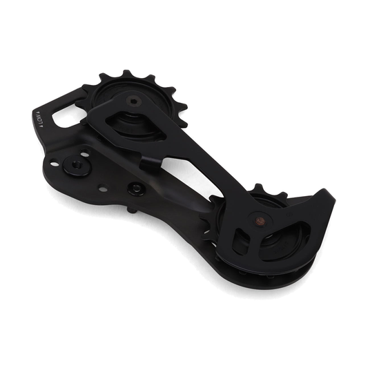 Schaltkäfig und Schaltröllchen für SHIMANO XTR RD-M9250 GS 12-fach-Schaltwerk — Teil auf weißem Hintergrund