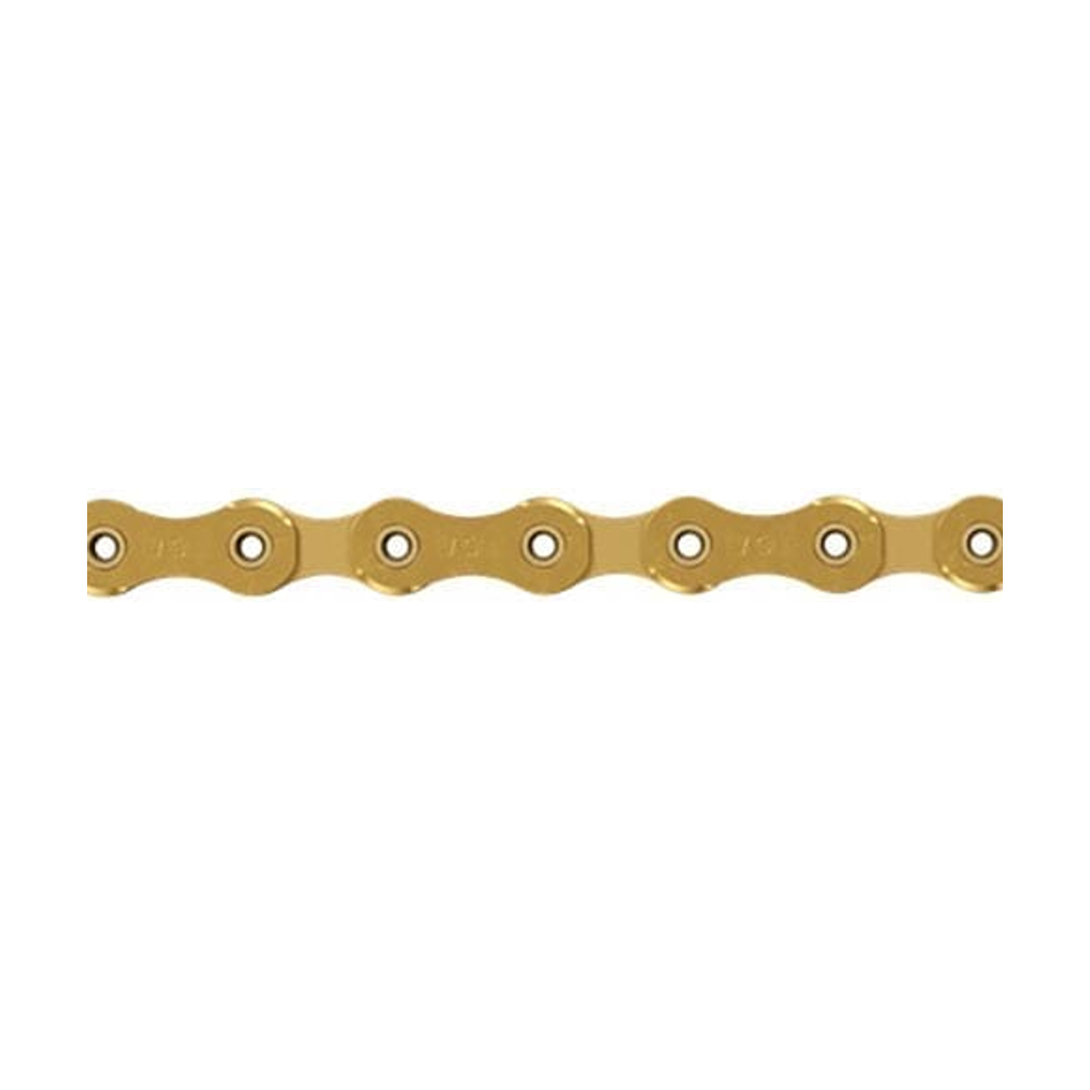 SRAM XX1 EAGLE Kette, 12-fach, Gold — Produktfoto vor weißem Hintergrund