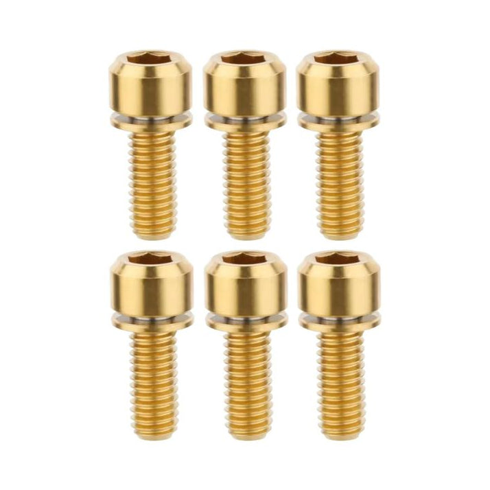 TITLE Titanschrauben-Set für ST1 / ST2 Gold (6 Stück) — Hauptansicht auf weißem Hintergrund