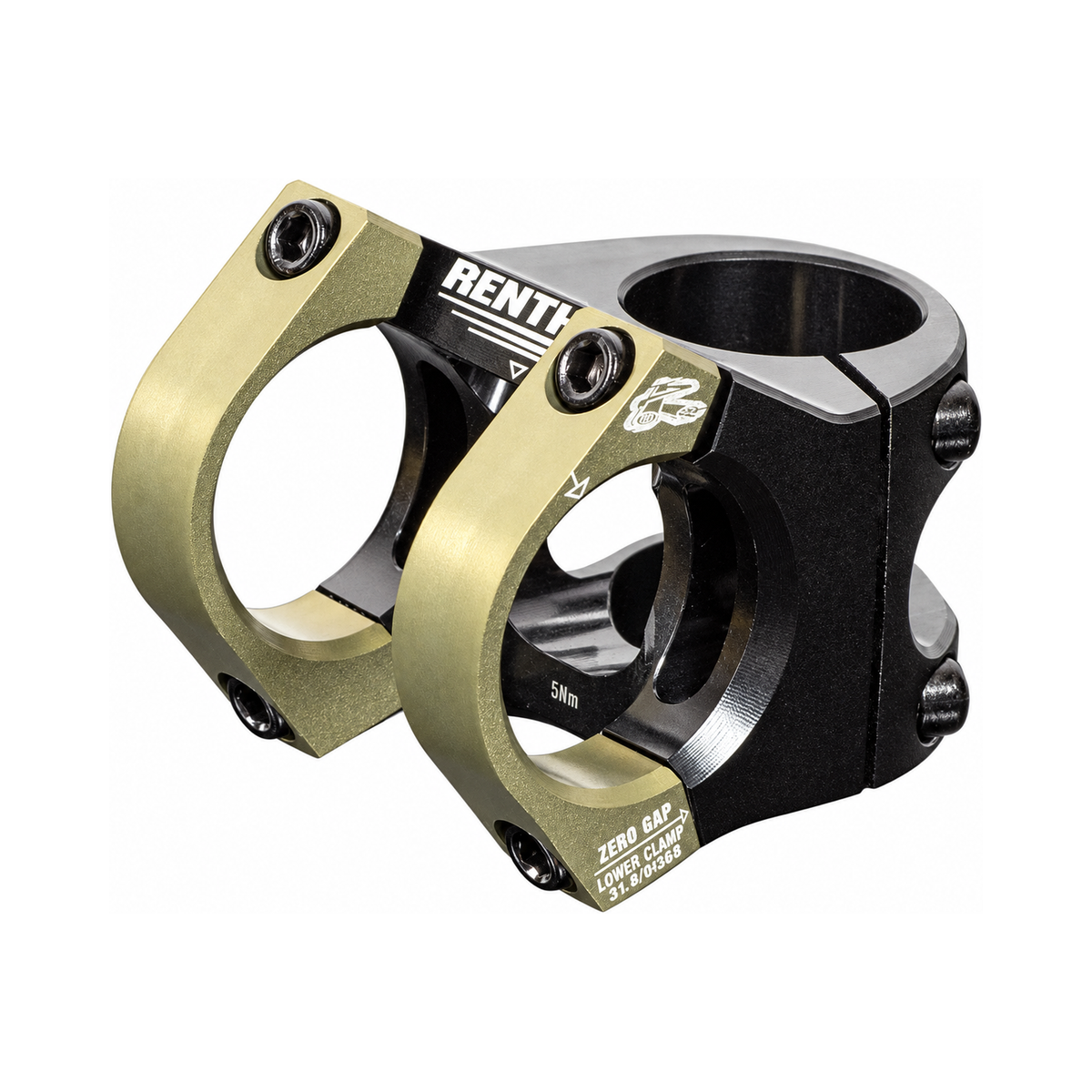 Vorbau RENTHAL APEX V2 Schwarz/Bronze — Hauptansicht auf weißem Hintergrund